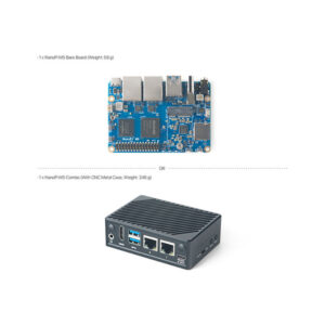 Одноплатный мини компьютер NanoPi M5 8Гб RAM в металлическом корпусе