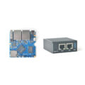Одноплатный мини-компьютер NanoPi R3S 2Гб RAM 32Гб eMMC в металлическим корпусом