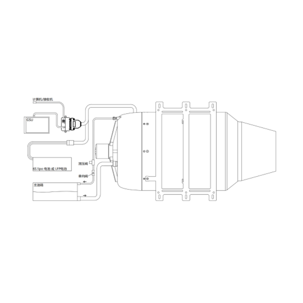 Микротурбореактивный двигатель PTE-1600A2