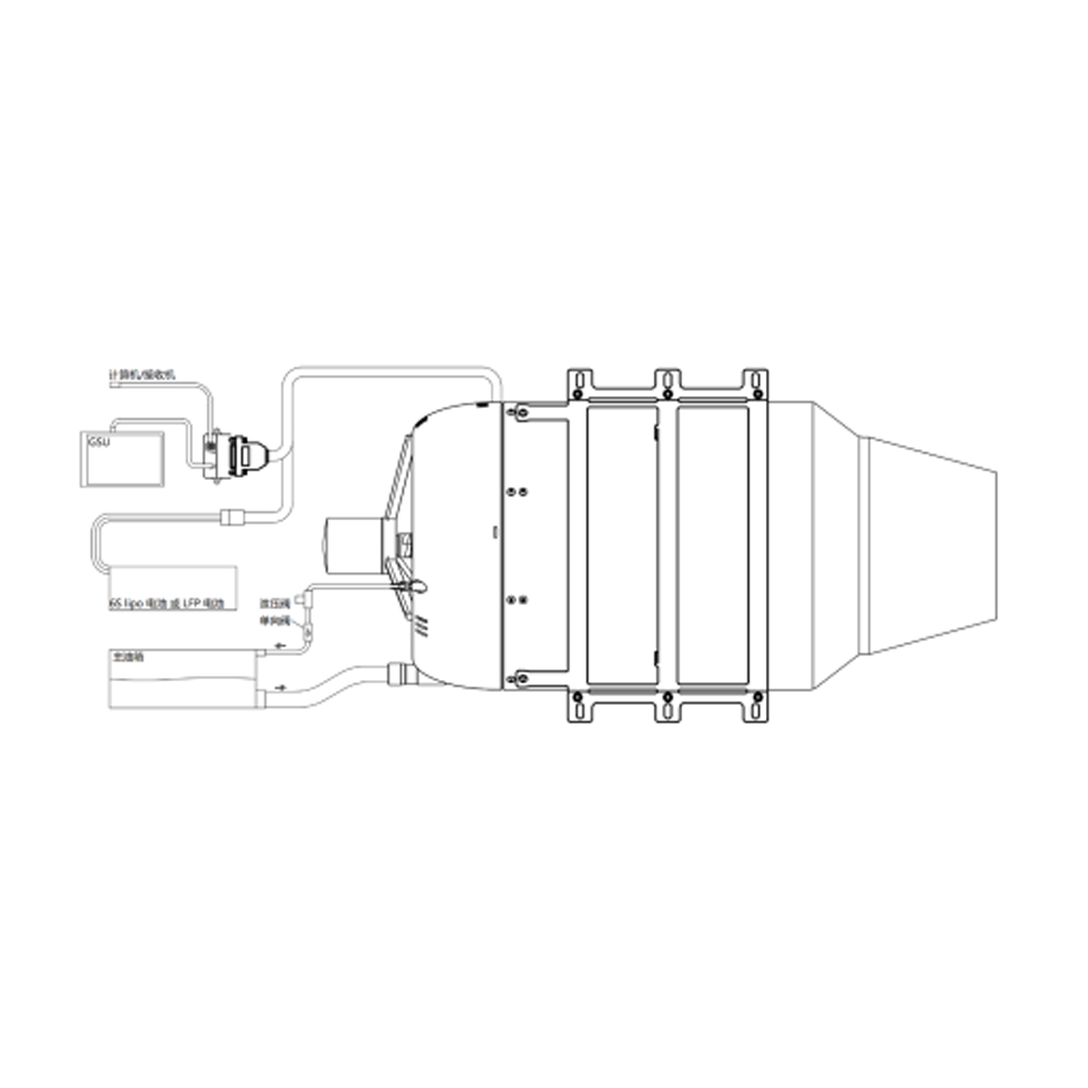 Микротурбореактивный двигатель PTE-2000A2