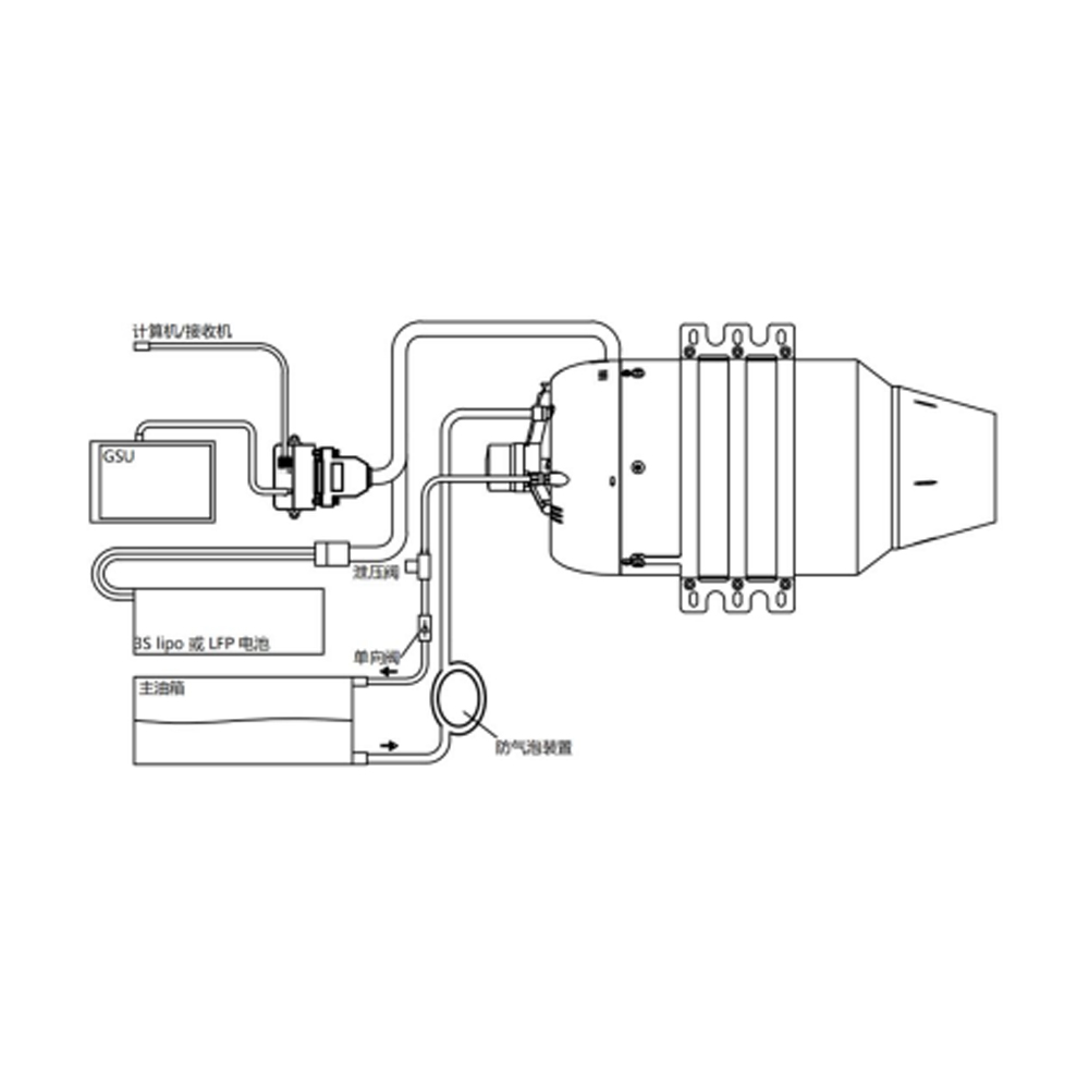 Микротурбореактивный двигатель PTE-450A2