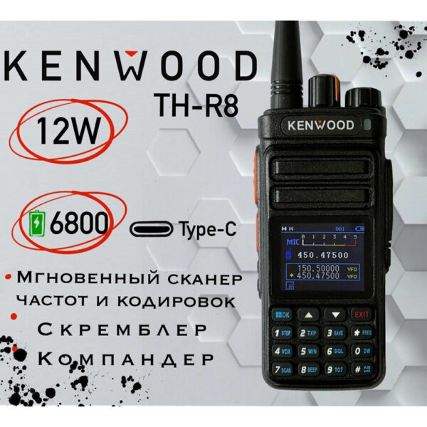 Рация Kenwood TH-R8 Dual 12 Ватт