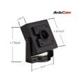 4K USB камера на сенсоре IMX219 в металлическом корпусе с двумя микрофонами для ПК, Raspberry Pi и Jetson Nano