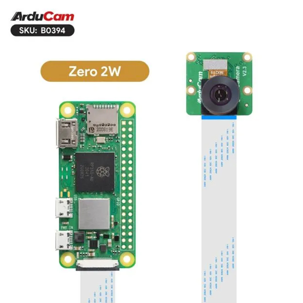 8МП камера Arducam IMX219 105° M12 Raspberry Pi 5, 4B, Pi 3/3B+, Pi Zero 2W