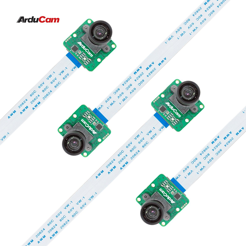 Модуль из 4-х камер Arducam 12MP4 IMX477P для Raspberry Pi, NVIDIAJetson NanoXavier NXAGX OrinOrin NanoOrin NX