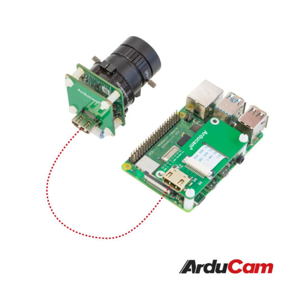 Комплект адаптеров CSI-HDMI для 12МП камеры с сенсором IMX477 Raspberry Pi HQ