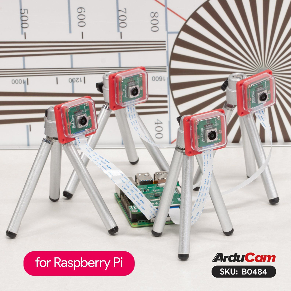 Модуль из 4-х камер Arducam 12MP*4 IMX708 для Raspberry Pi Автофокус