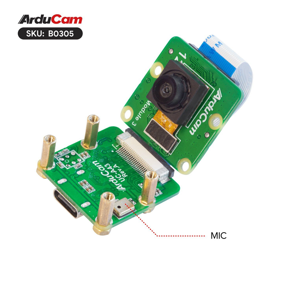 12МП USB камера Arducam V3 IMX708 UVC 102° 2.75 мм 4608 × 2592